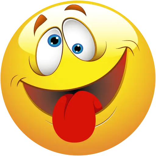 Funny Smiley Emoji with Tongue Out