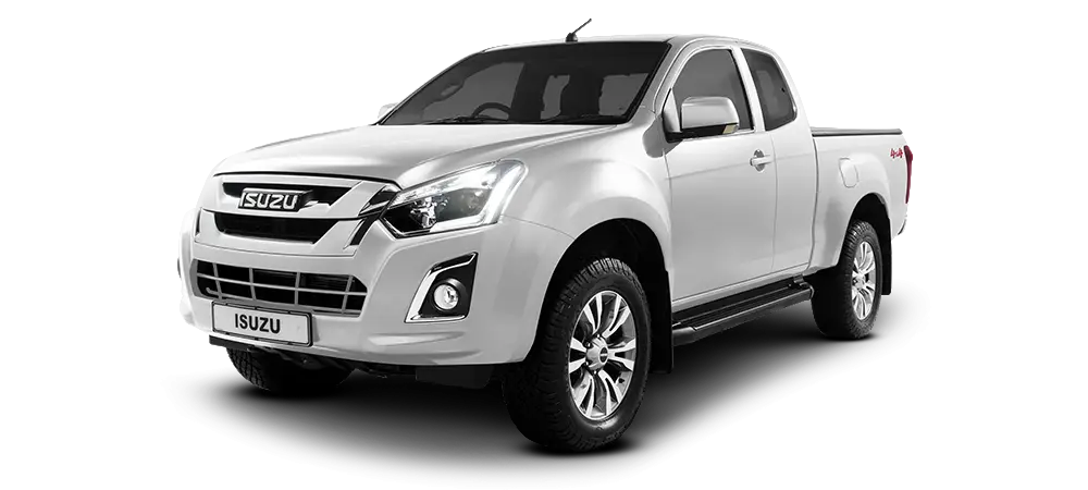 White Isuzu Pickup Truck