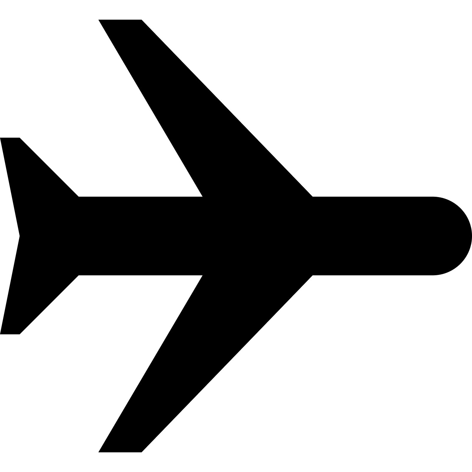 Illustration of a Plane Silhouette