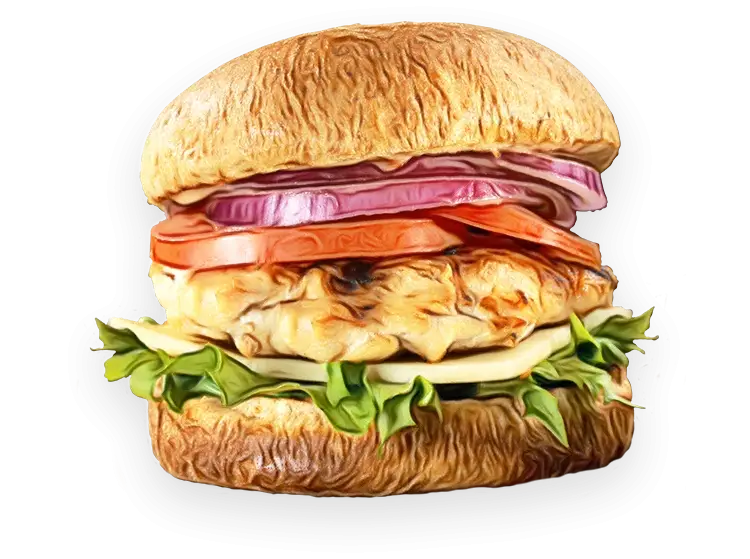 Delicious Burger with Vegetables