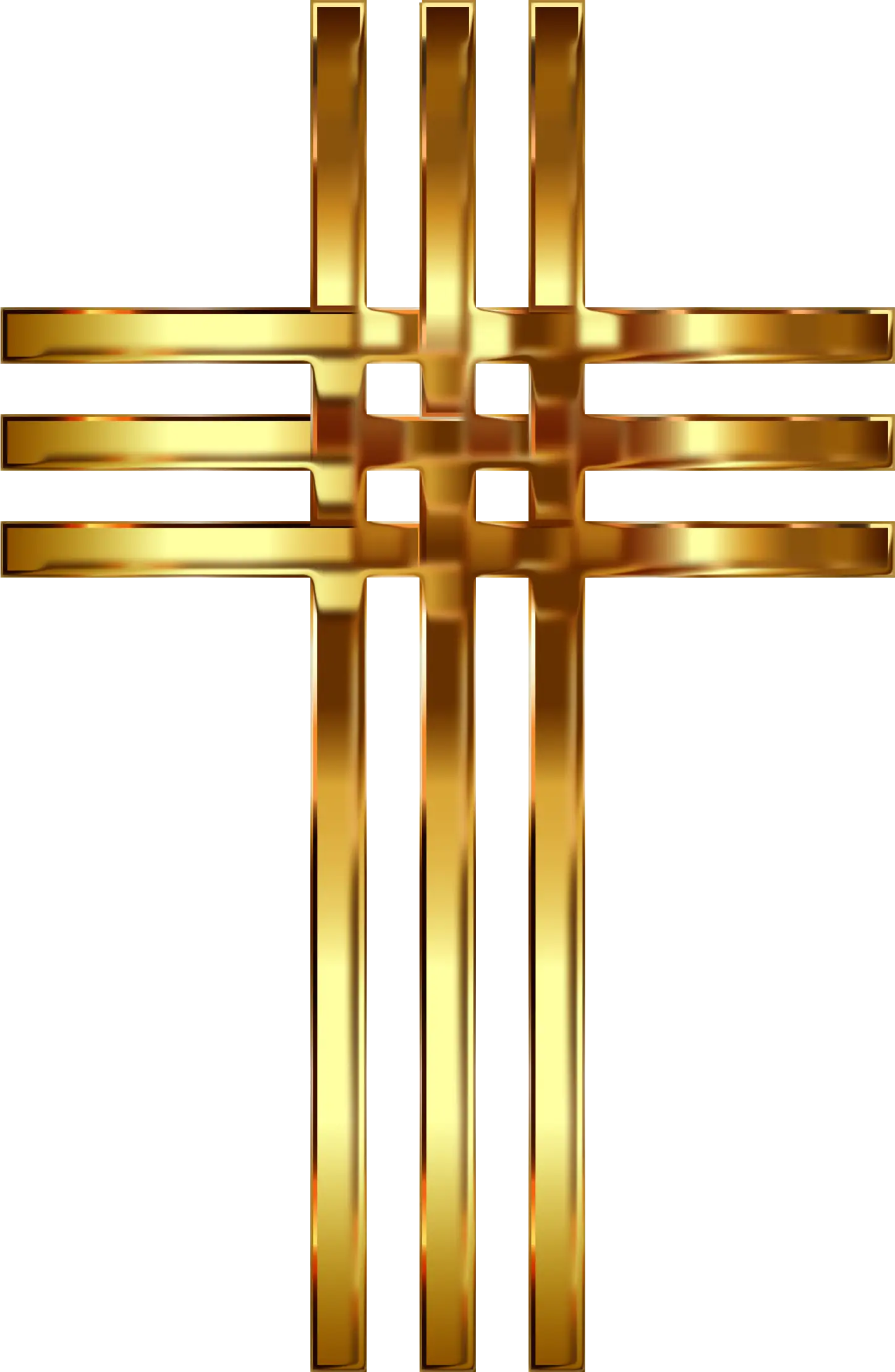 Golden Cross Symbol