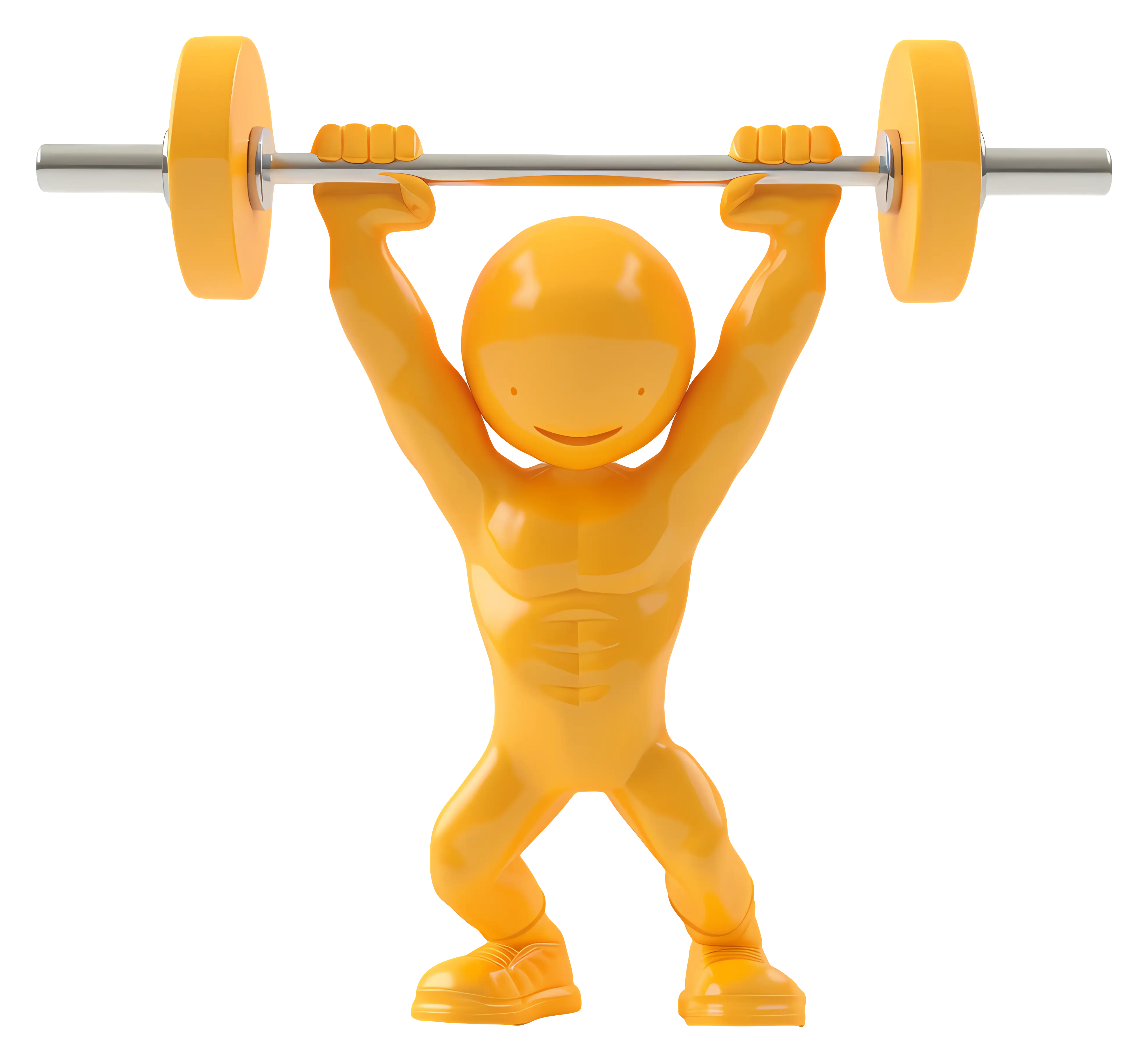 Weightlifter Holding Barbell