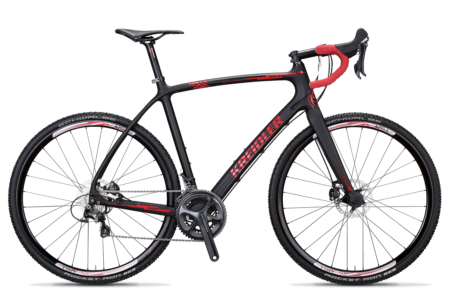 Black Red Road Racing Bicycle