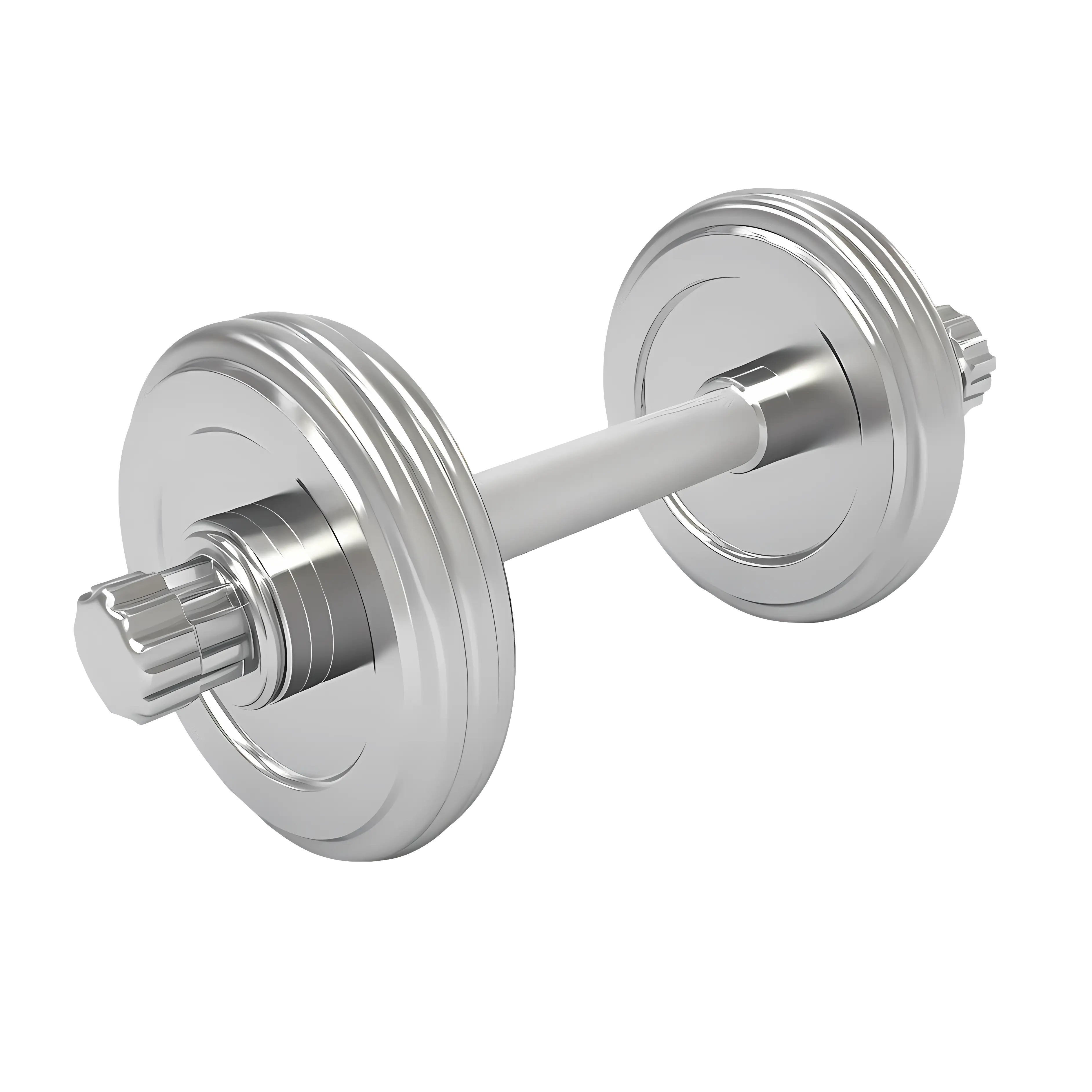 Shiny Metal Dumbbell for Strength Training