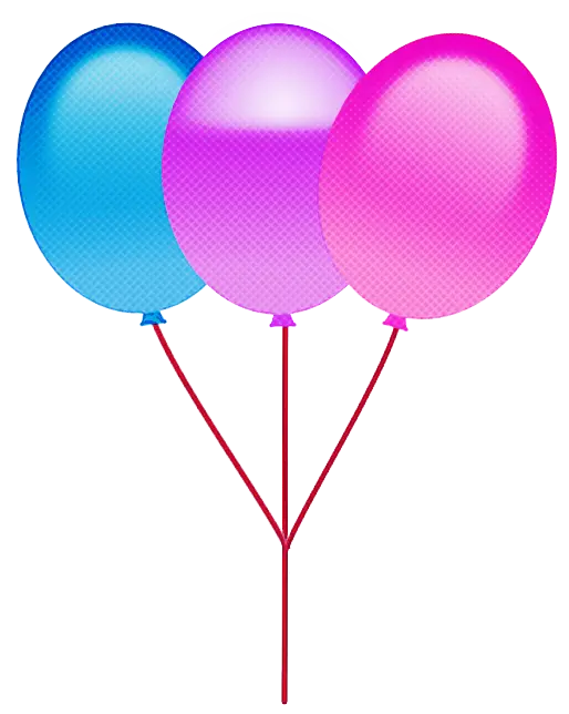 Round Blue and Pink Balloons for Special Events