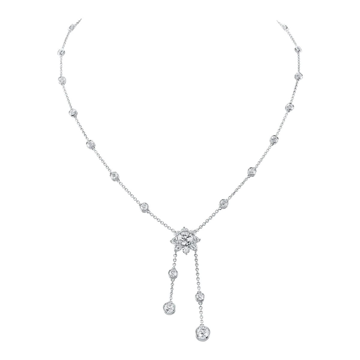 Silver Necklace with Pendant Design