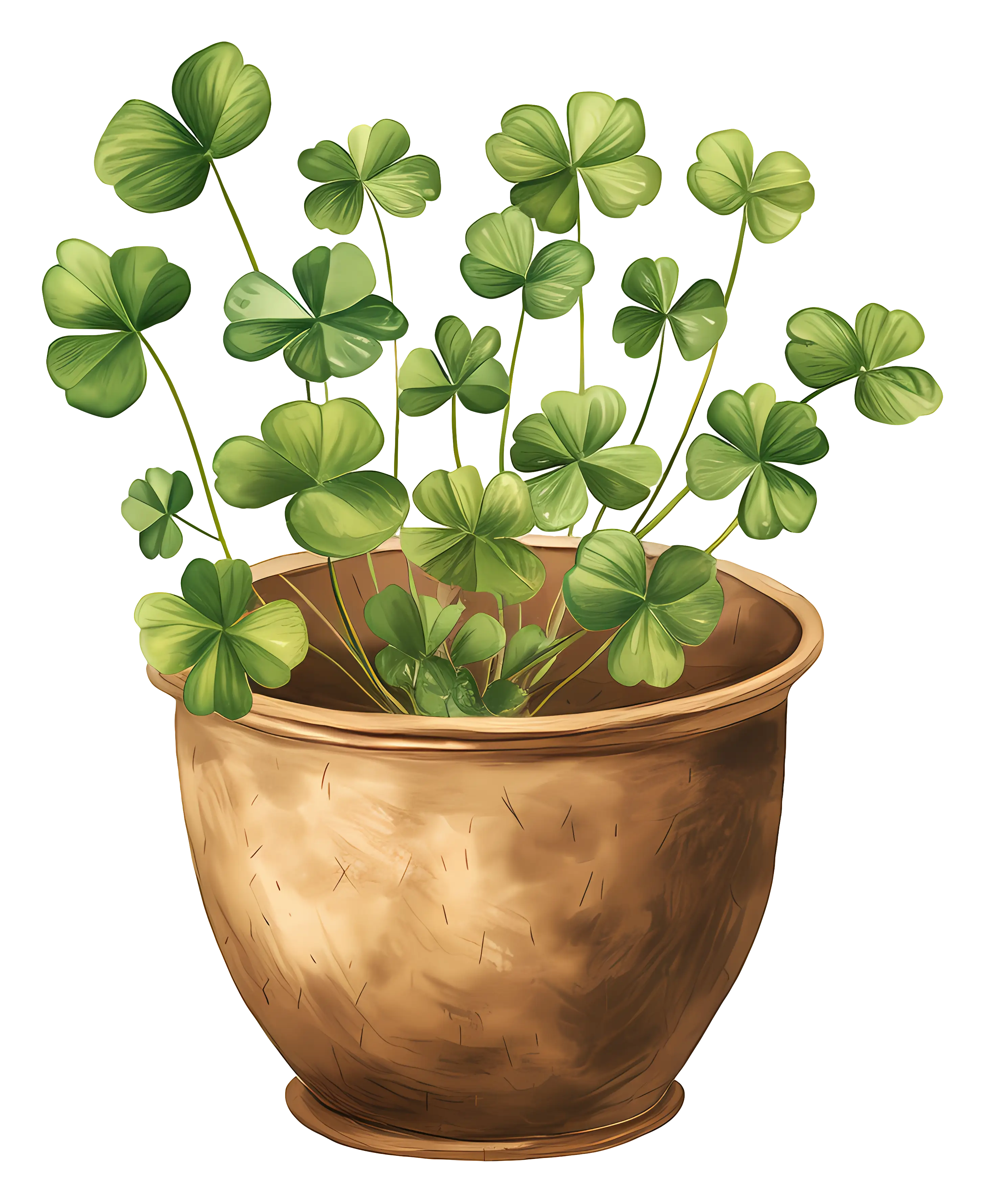 Green Clover Potted Plant