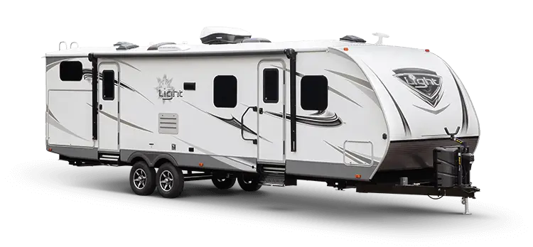 White Travel Trailer for Road Adventures
