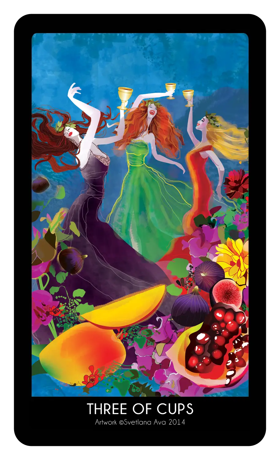 Three of Cups Tarot Card