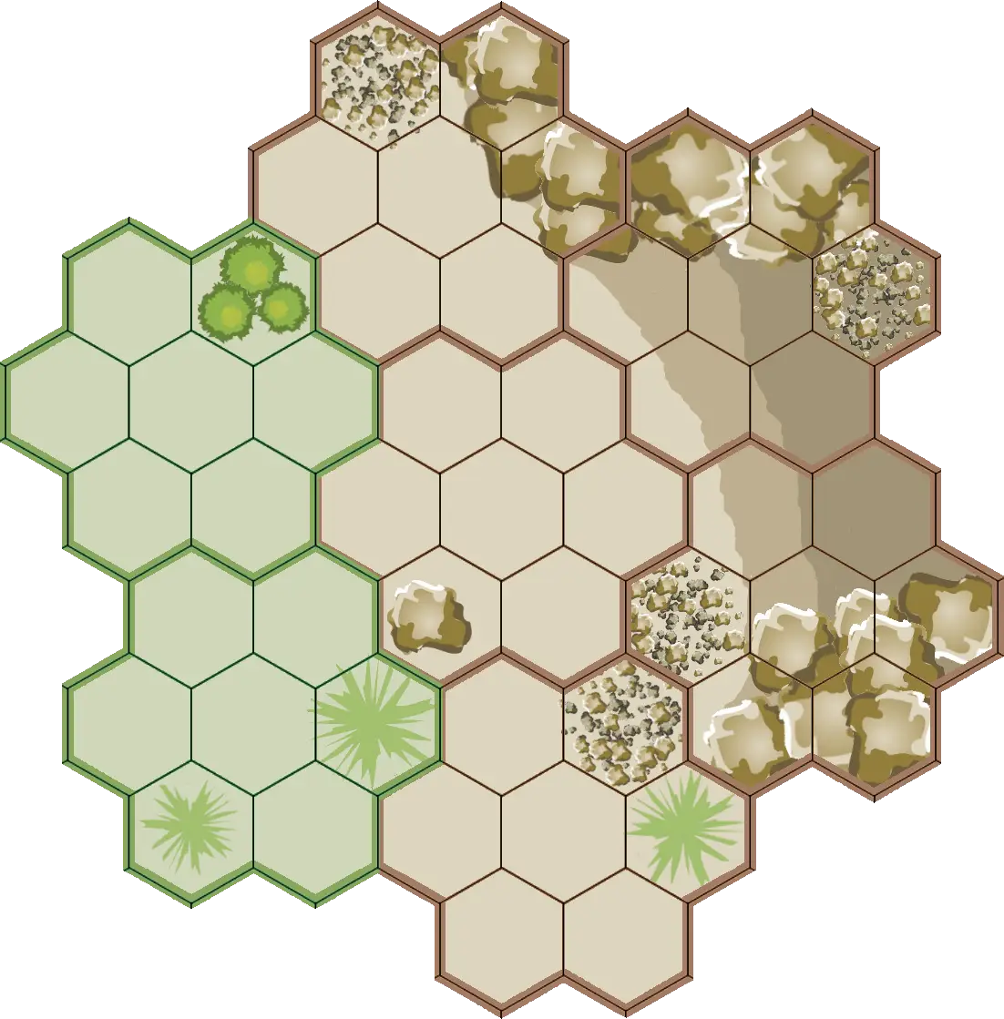 Hexagonal Tiles for Board Game Terrain