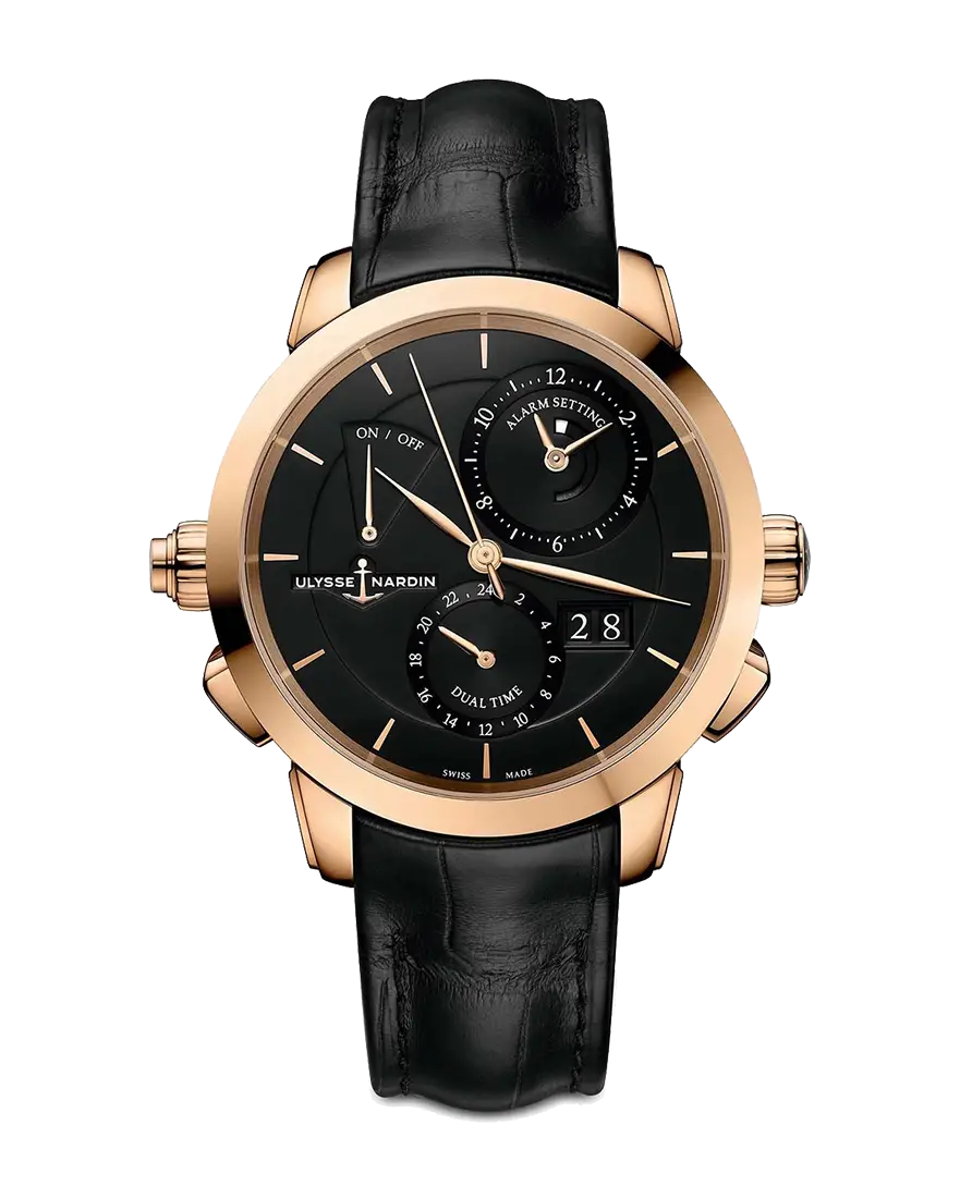 Luxury Gold and Black Wristwatch