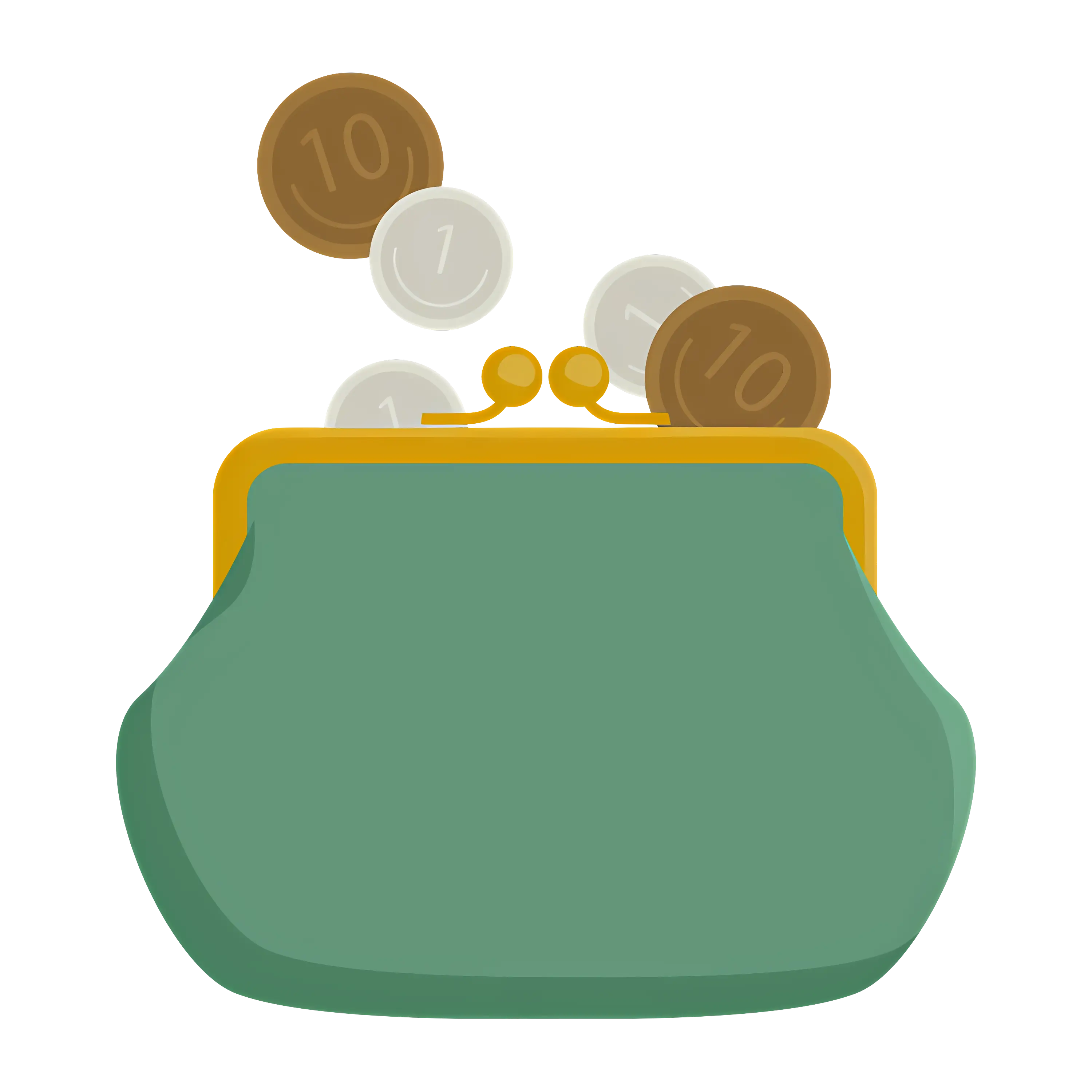 Coin Purse with Coins