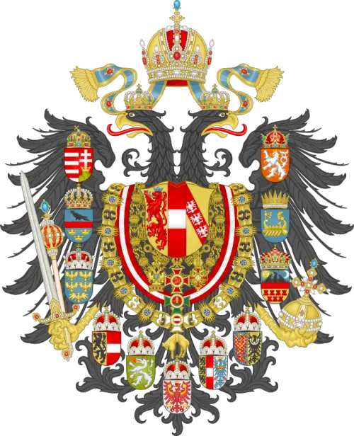 Ornate Imperial Double-Headed Eagle Crest