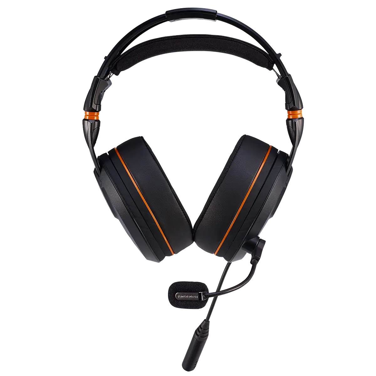 Gaming Headset with Orange Accents Illustration