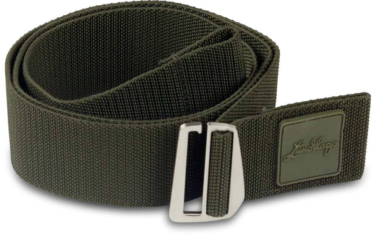 Green Fabric Belt with Buckle