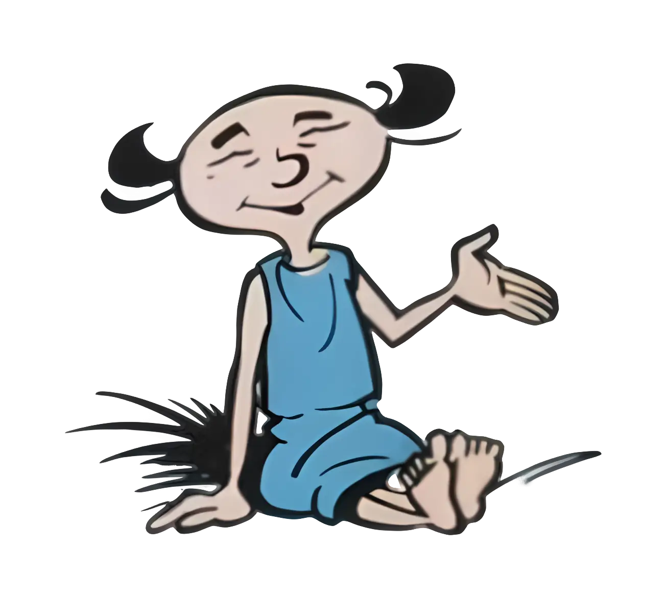 Cartoon Character Sitting