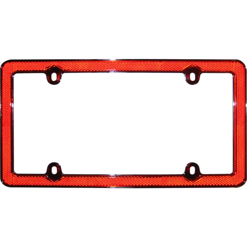 Red License Plate Frame for Cars