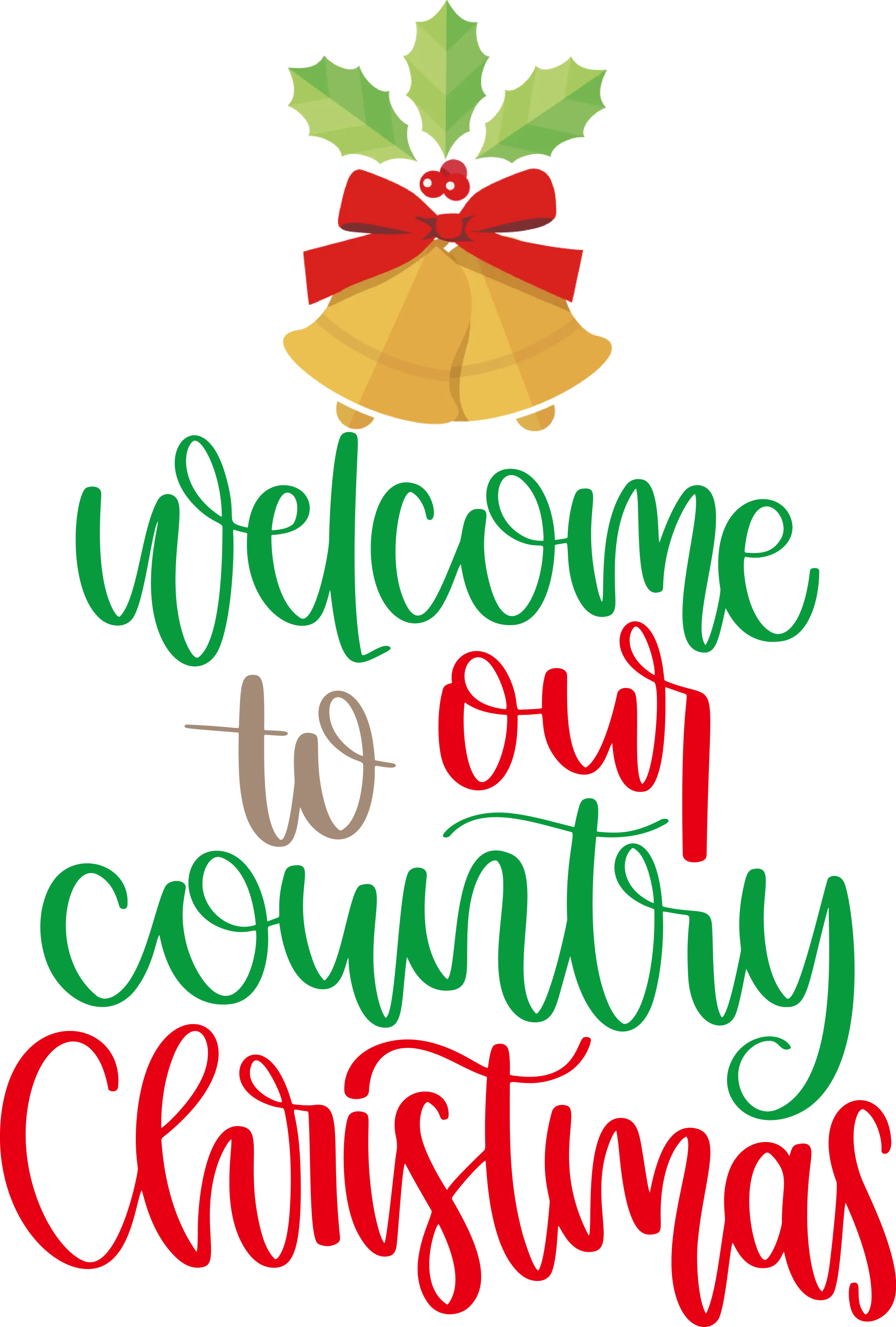 Festive Welcome to Country Christmas Text