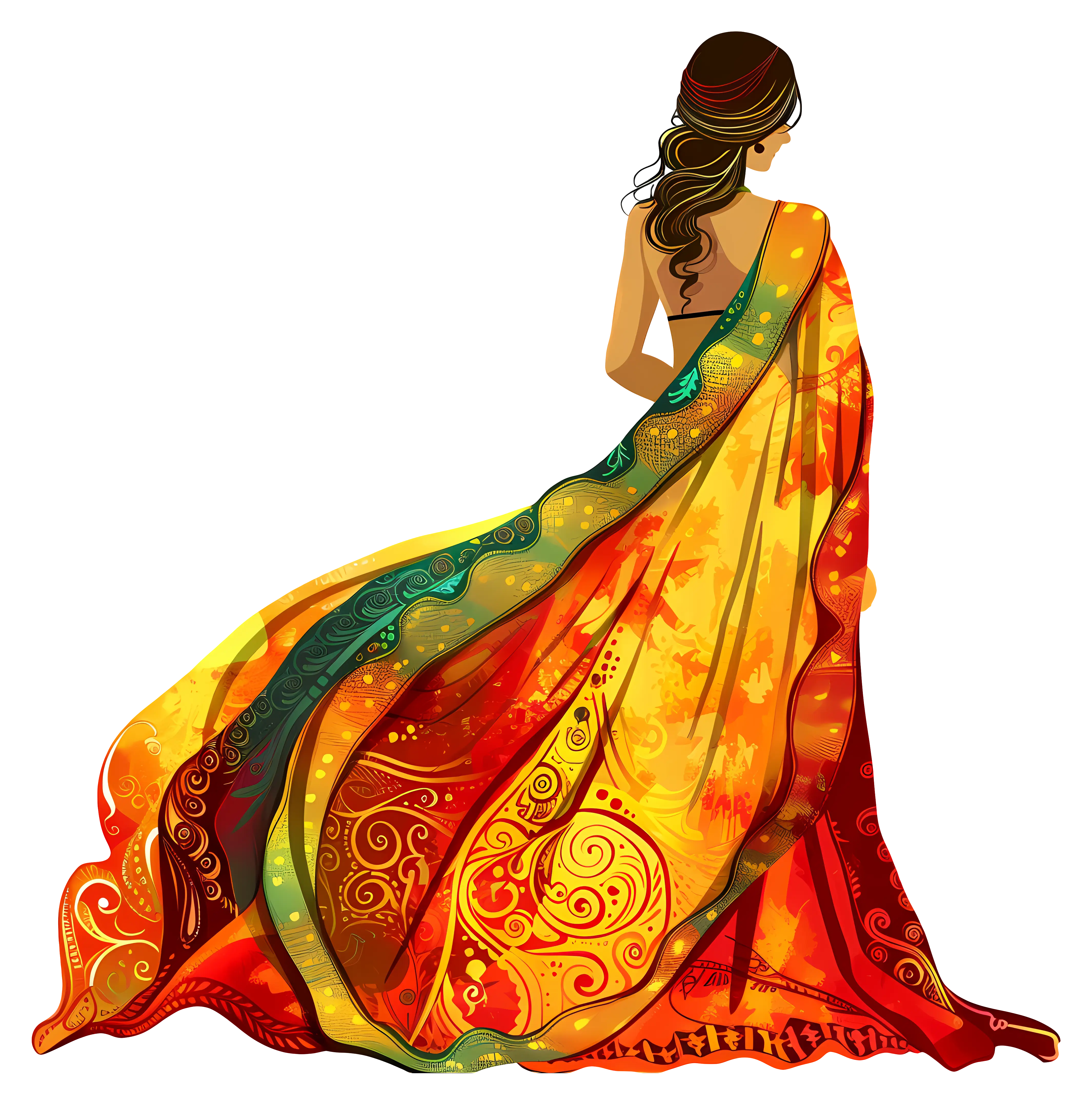 Colorful Traditional Dress