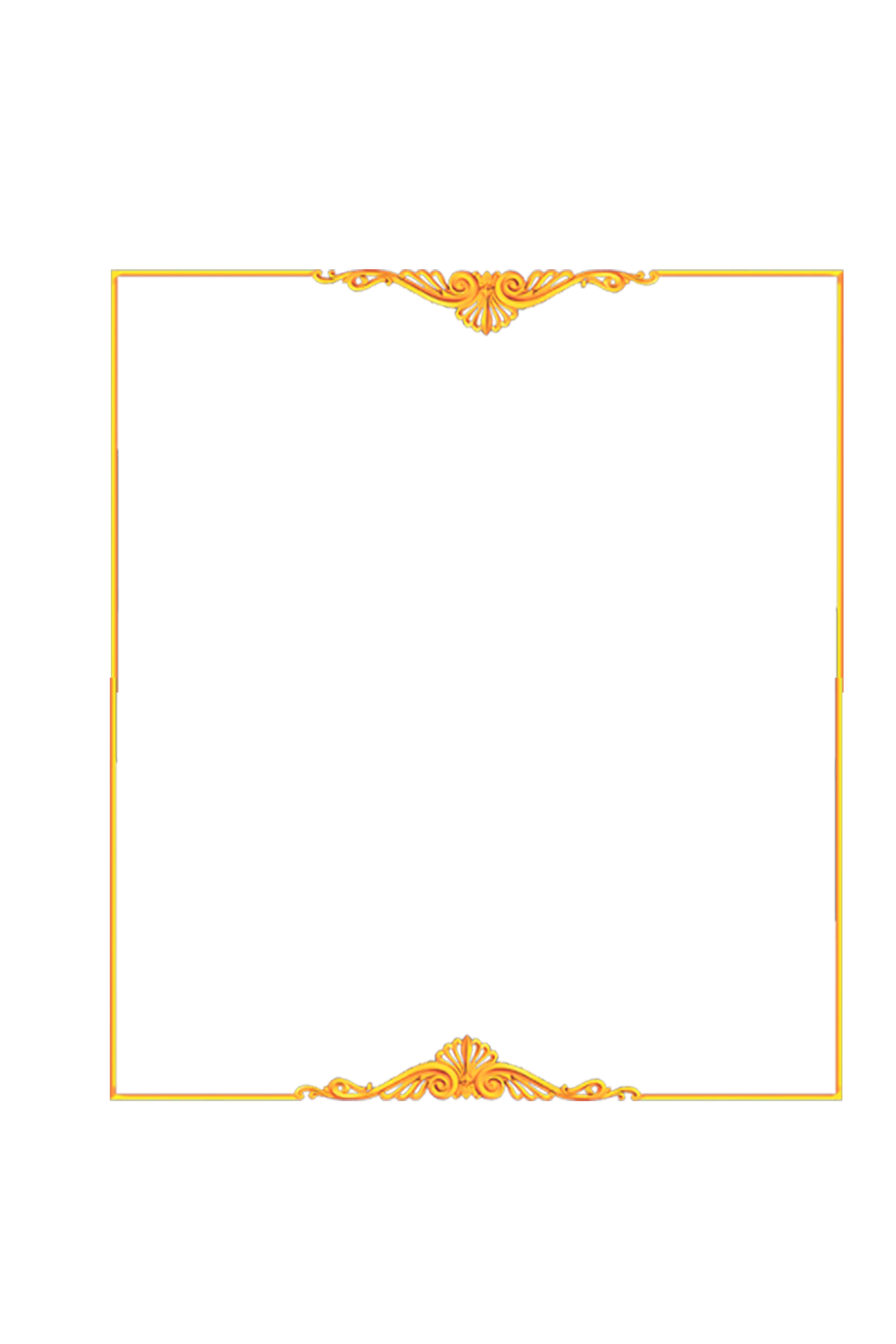 Elegant Golden Ornate Frame
