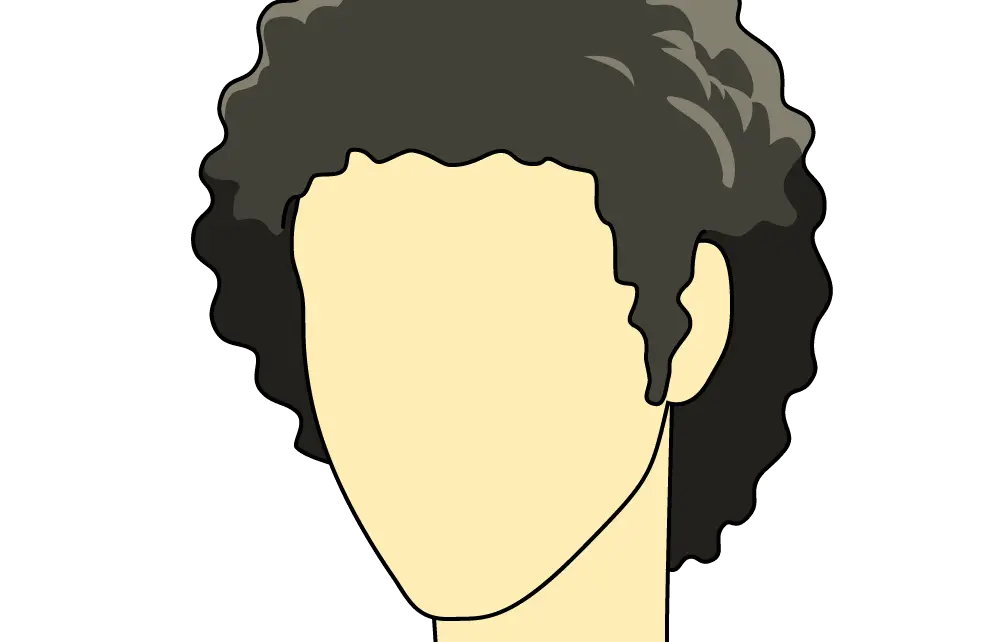 Minimalist Cartoon Head Illustration