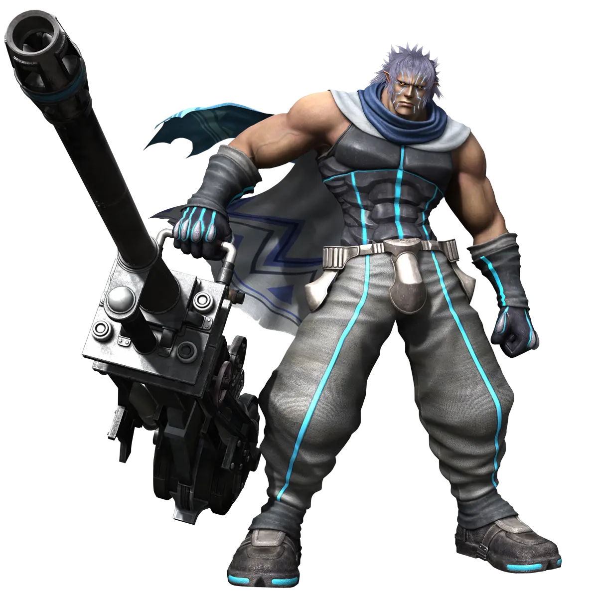 Powerful Character with Large Gun