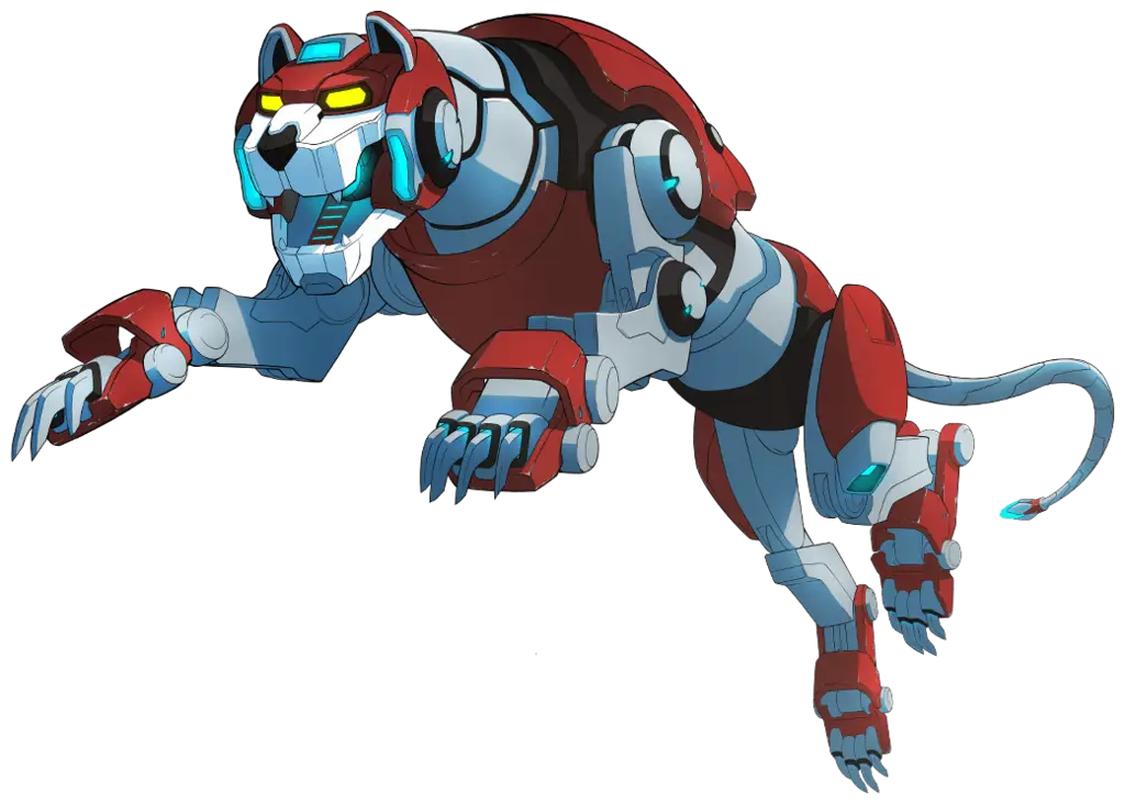 Robotic Lion Cartoon Character