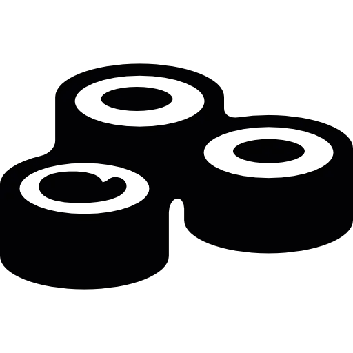 Abstract Icon of Sushi Rolls