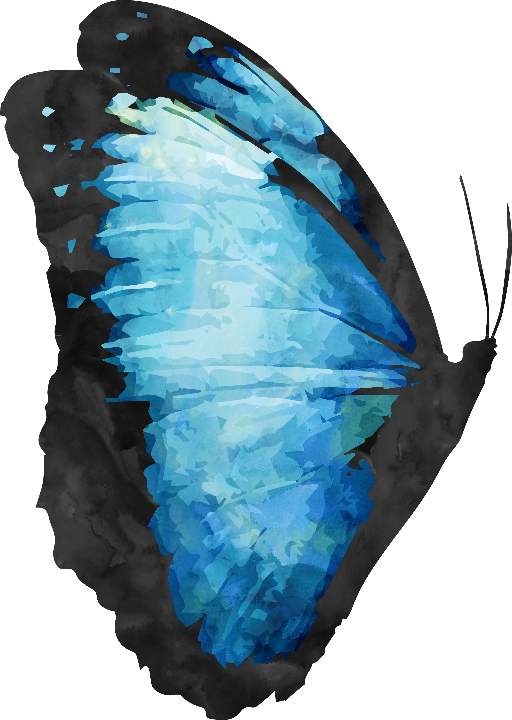 Blue Butterfly Artistic Design
