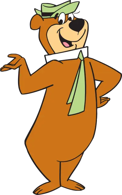 Cartoon Bear with Green Tie
