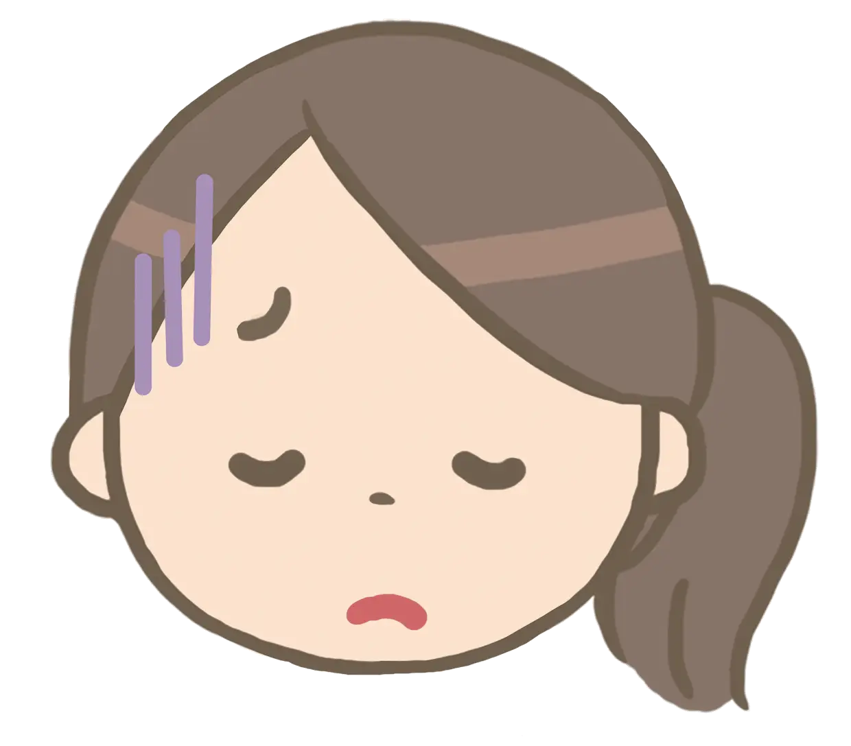 Sad Girl Cartoon Expression