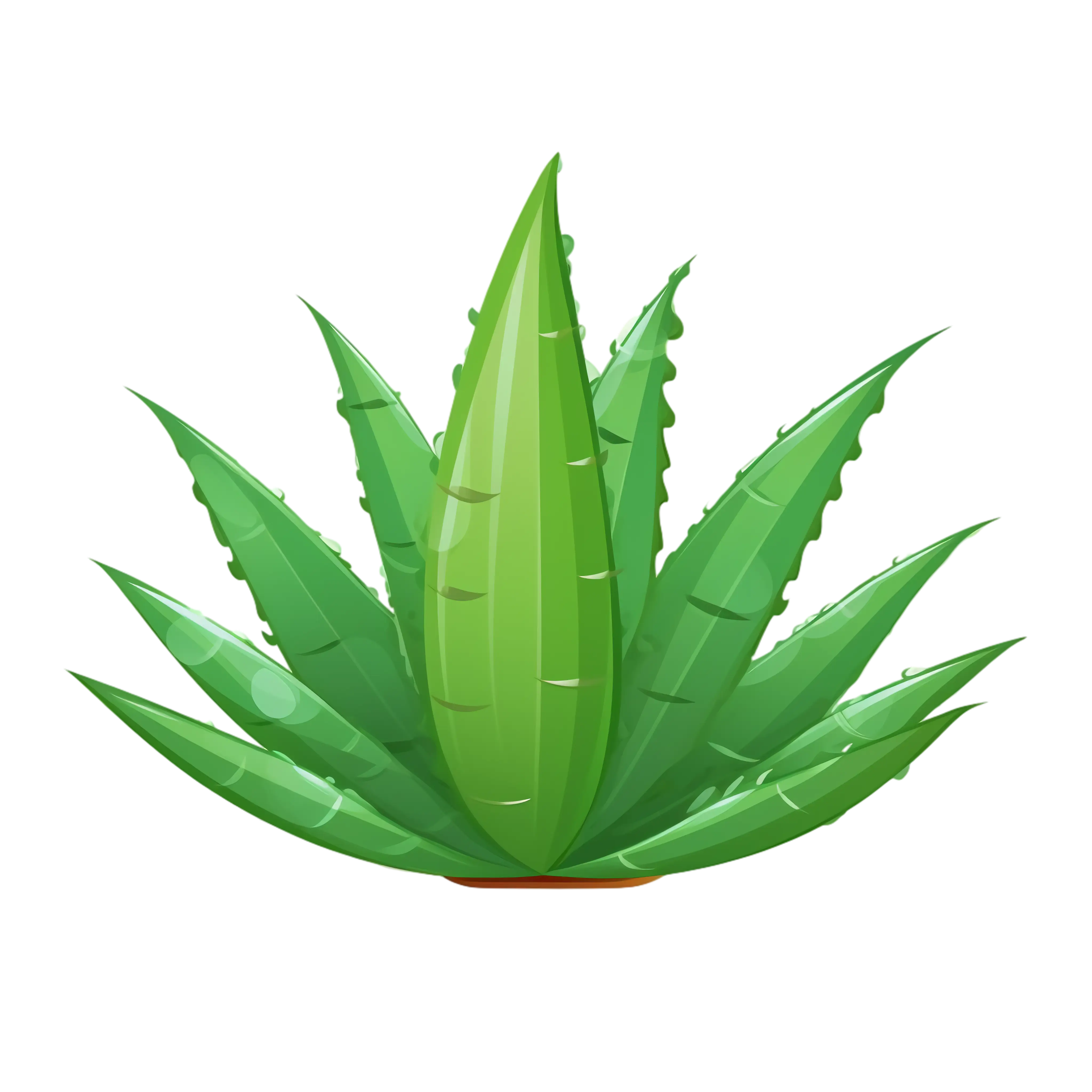 Bright Green Aloe Vera Plant