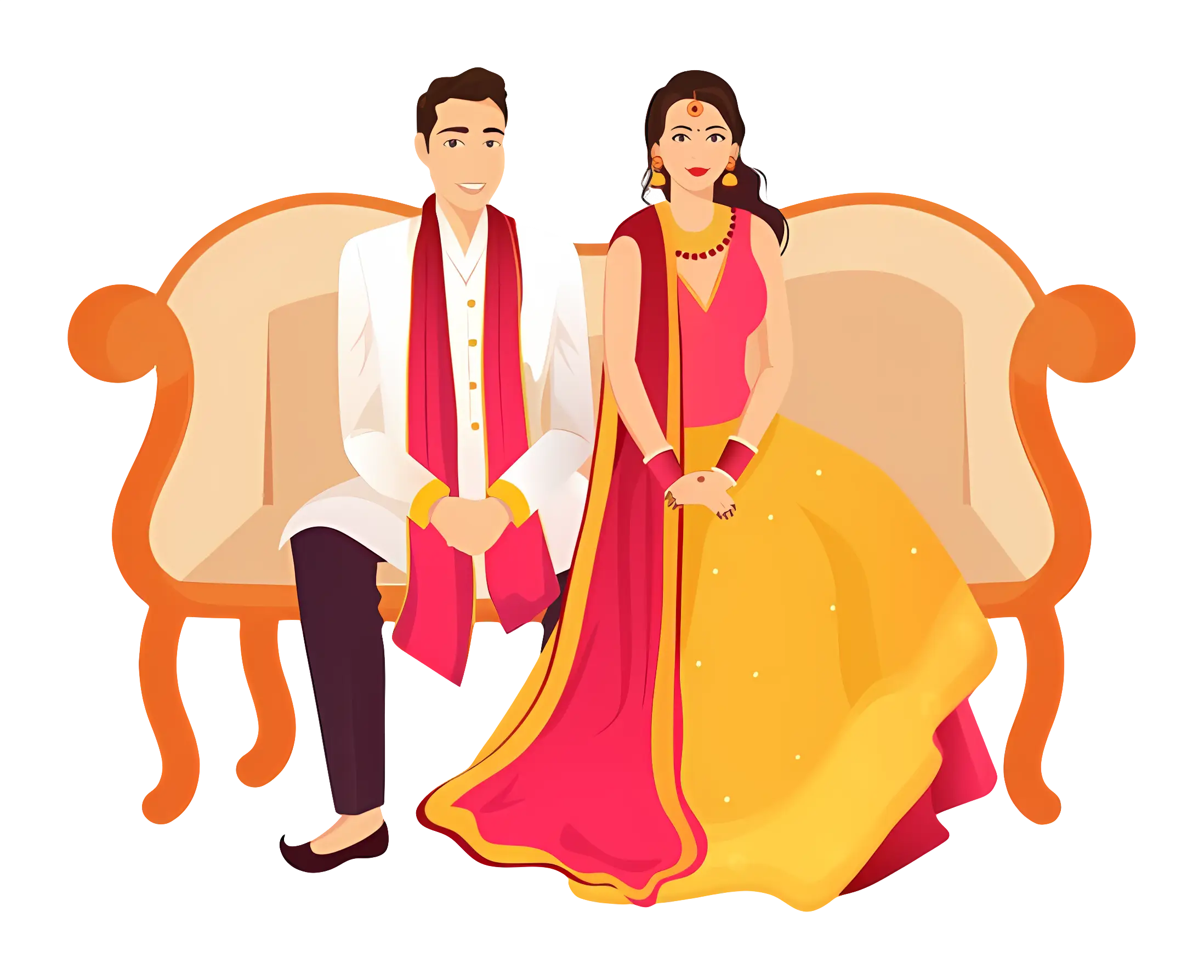 Traditional Wedding Couple
