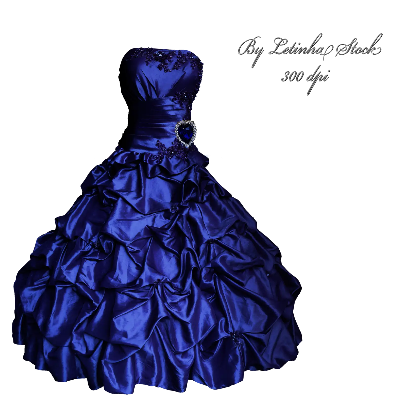 Blue Satin Evening Gown for Formal Events