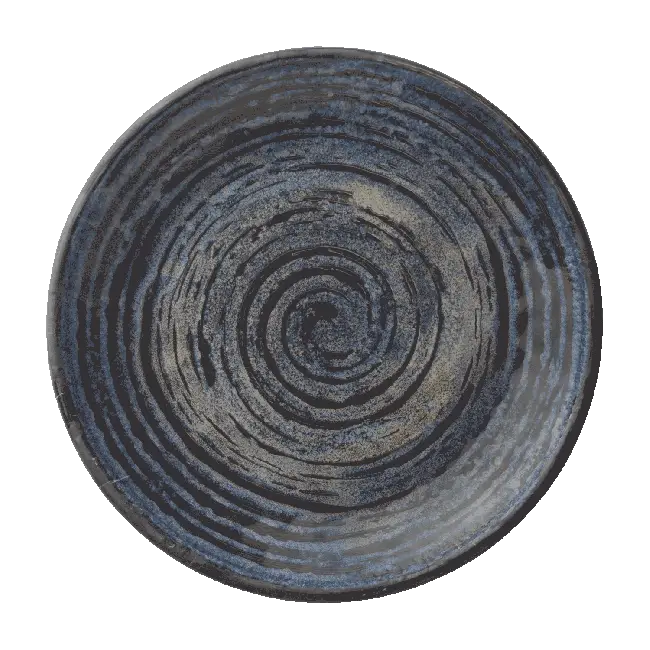 Ceramic Plate with Swirl Design