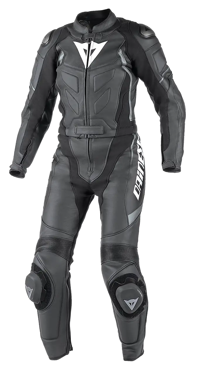 Gray and Black Motorcycle Riding Suit