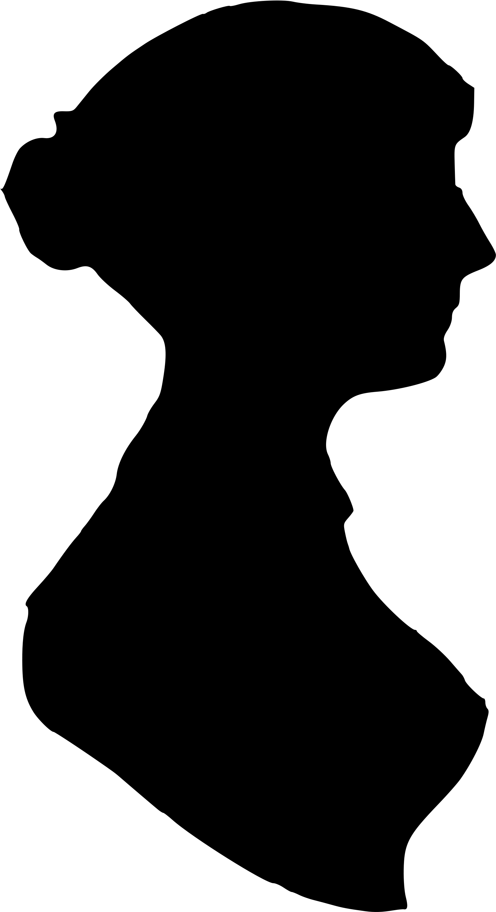 Silhouette of a Woman&#039;s Profile