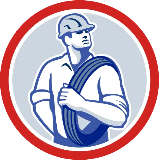 Strong Construction Worker with Helmet