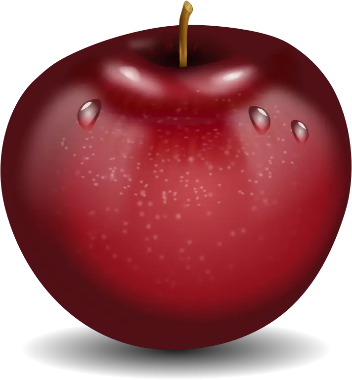 Realistic Red Apple Illustration