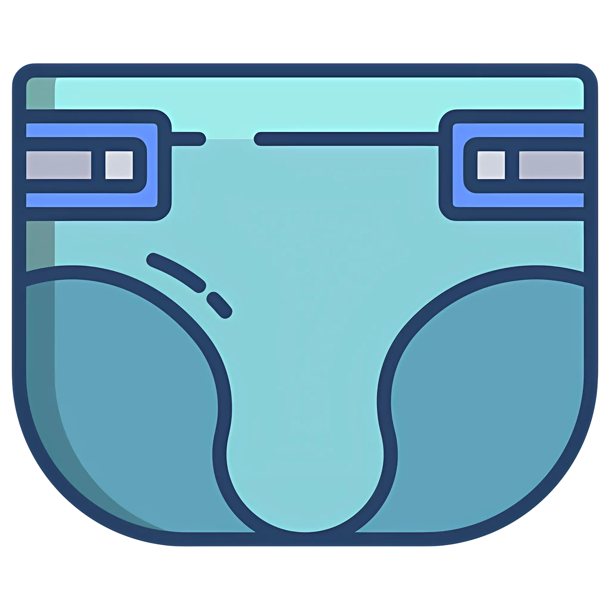 Blue Baby Diaper