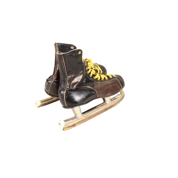 Black and Yellow Ice Skates
