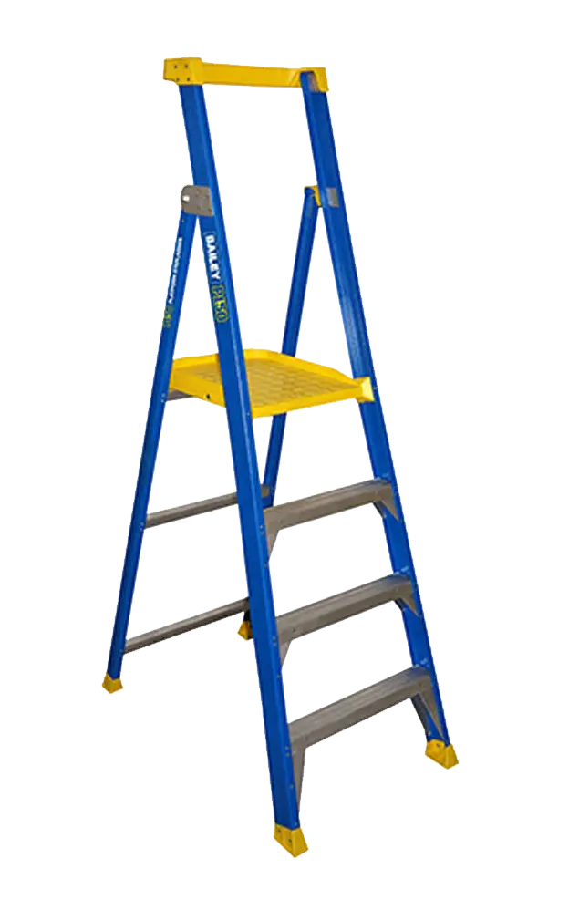 Blue and Yellow Step Ladder for Home or Work Use