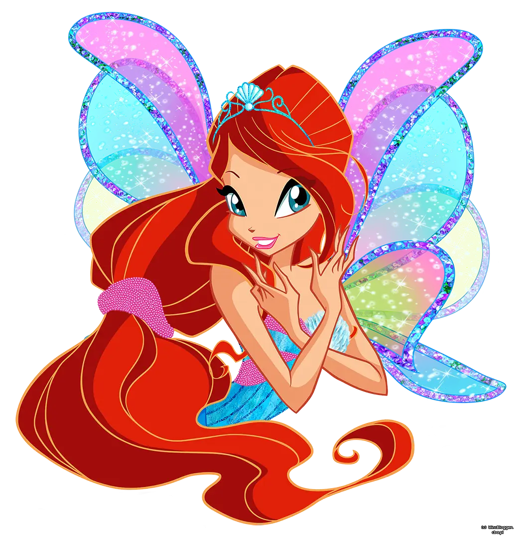Fairy Cartoon Character with Sparkling Wings