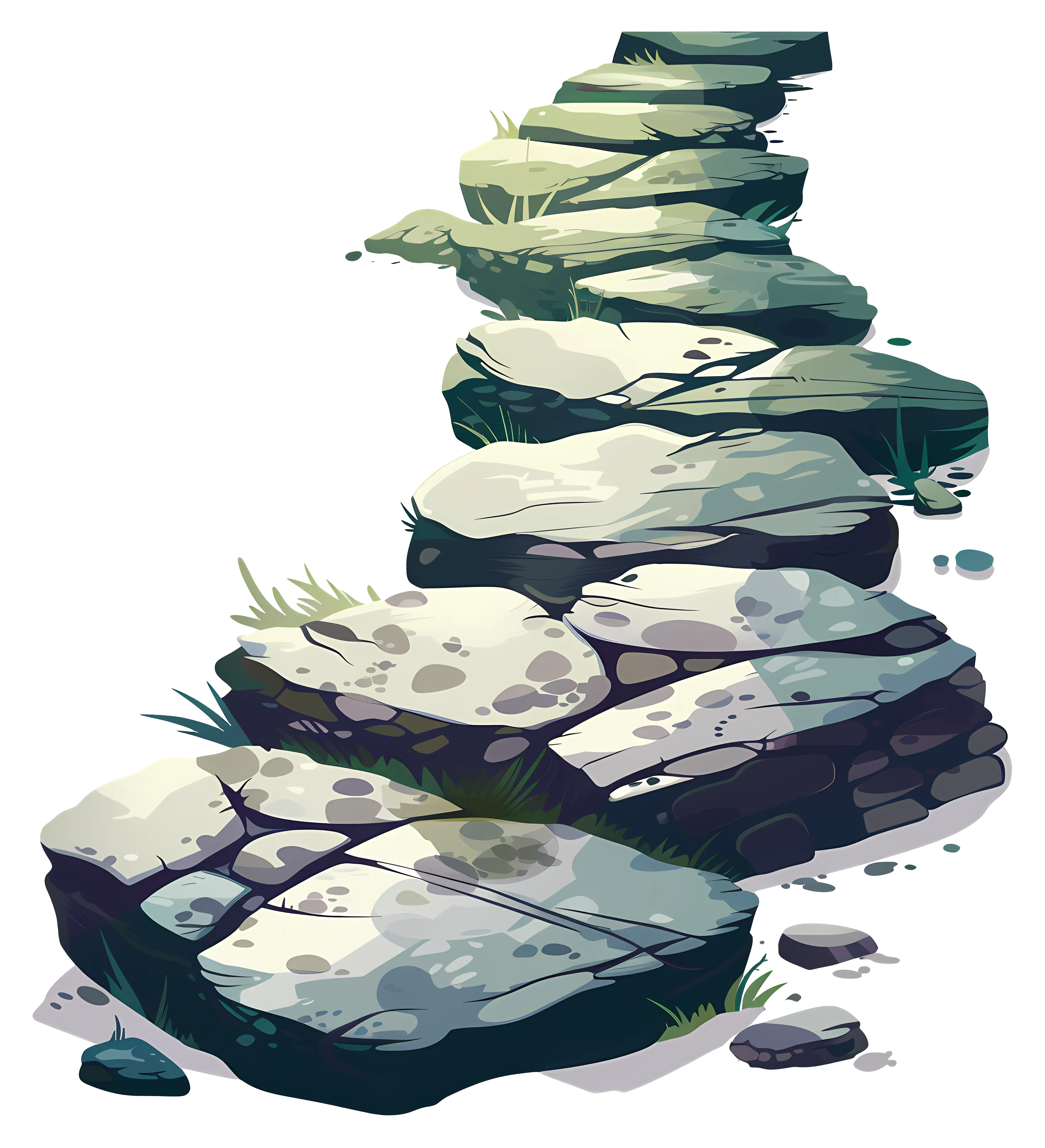 Stone Pathway Illustration