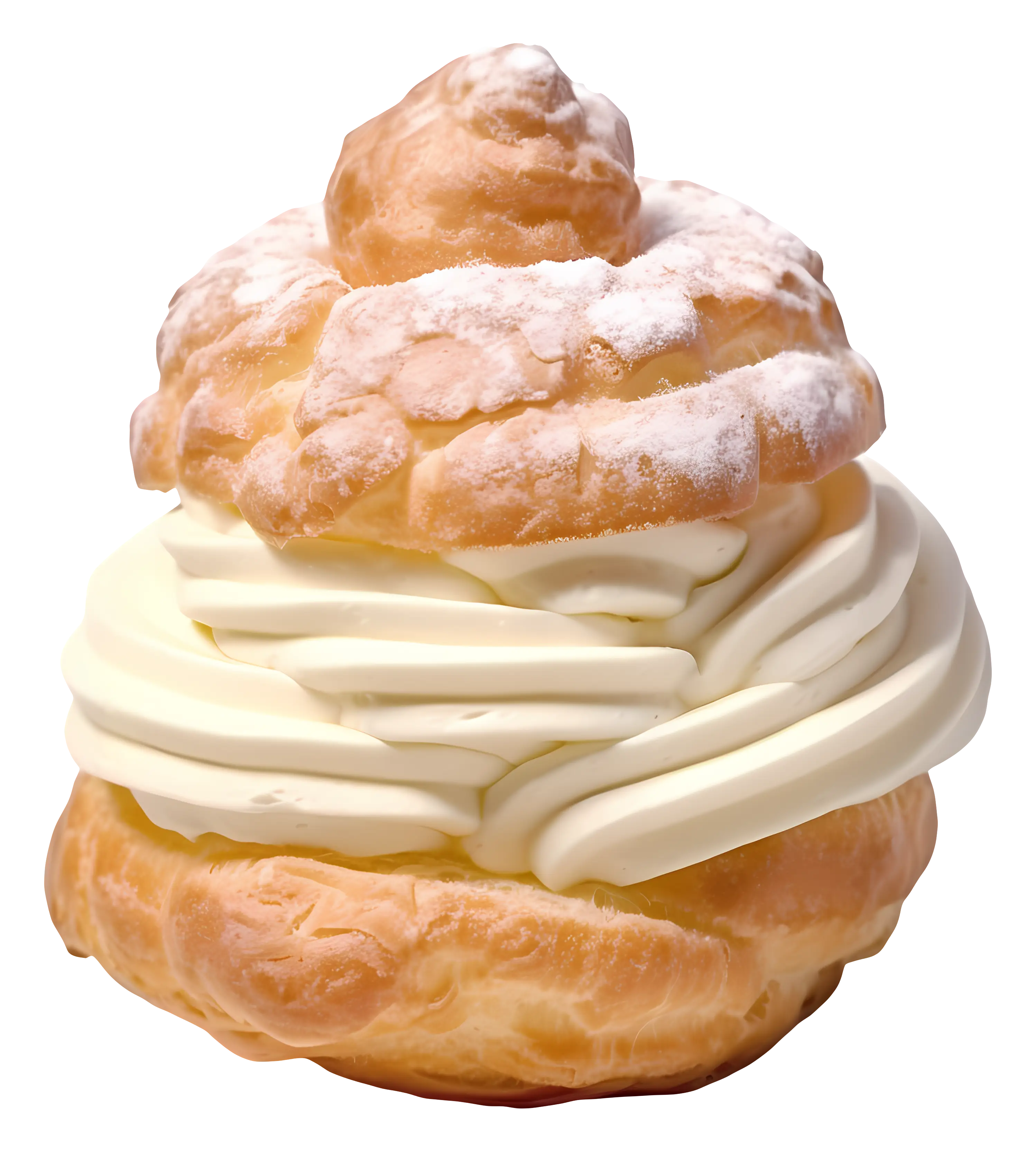 Cream Puff Dessert Illustration