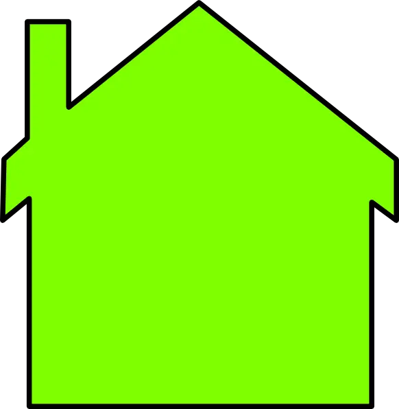 Illustration of a Green House Symbol