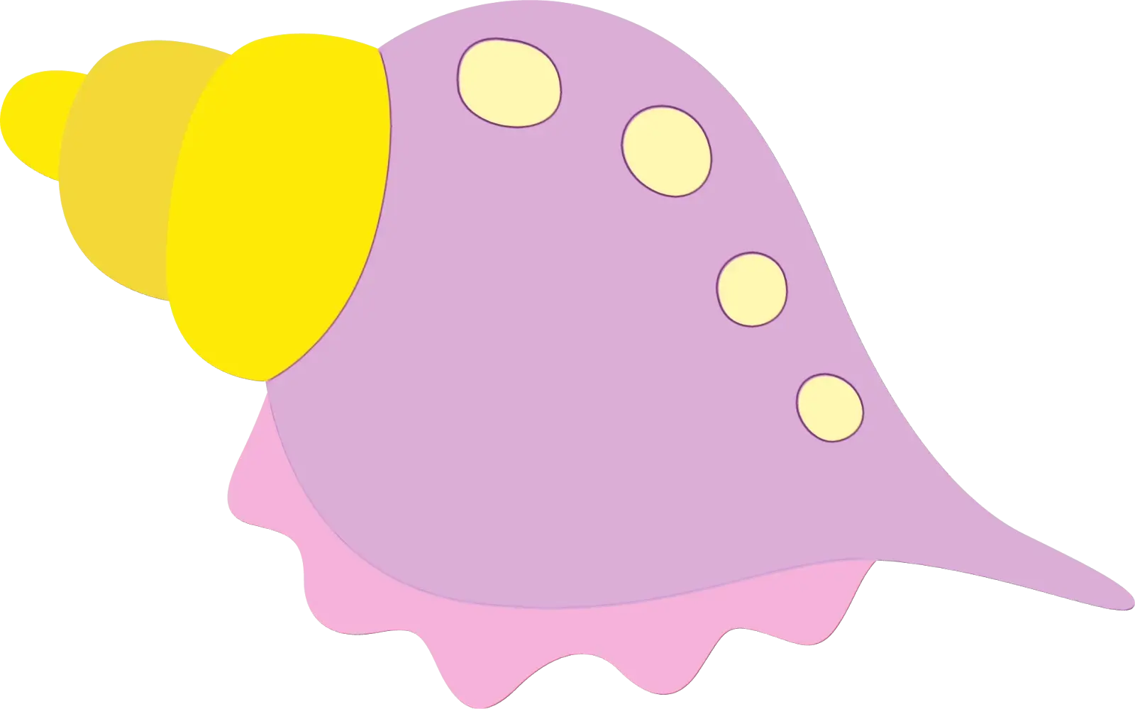 Purple Seashell Illustration