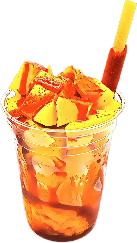 Fruit Dessert in Cup with Syrup