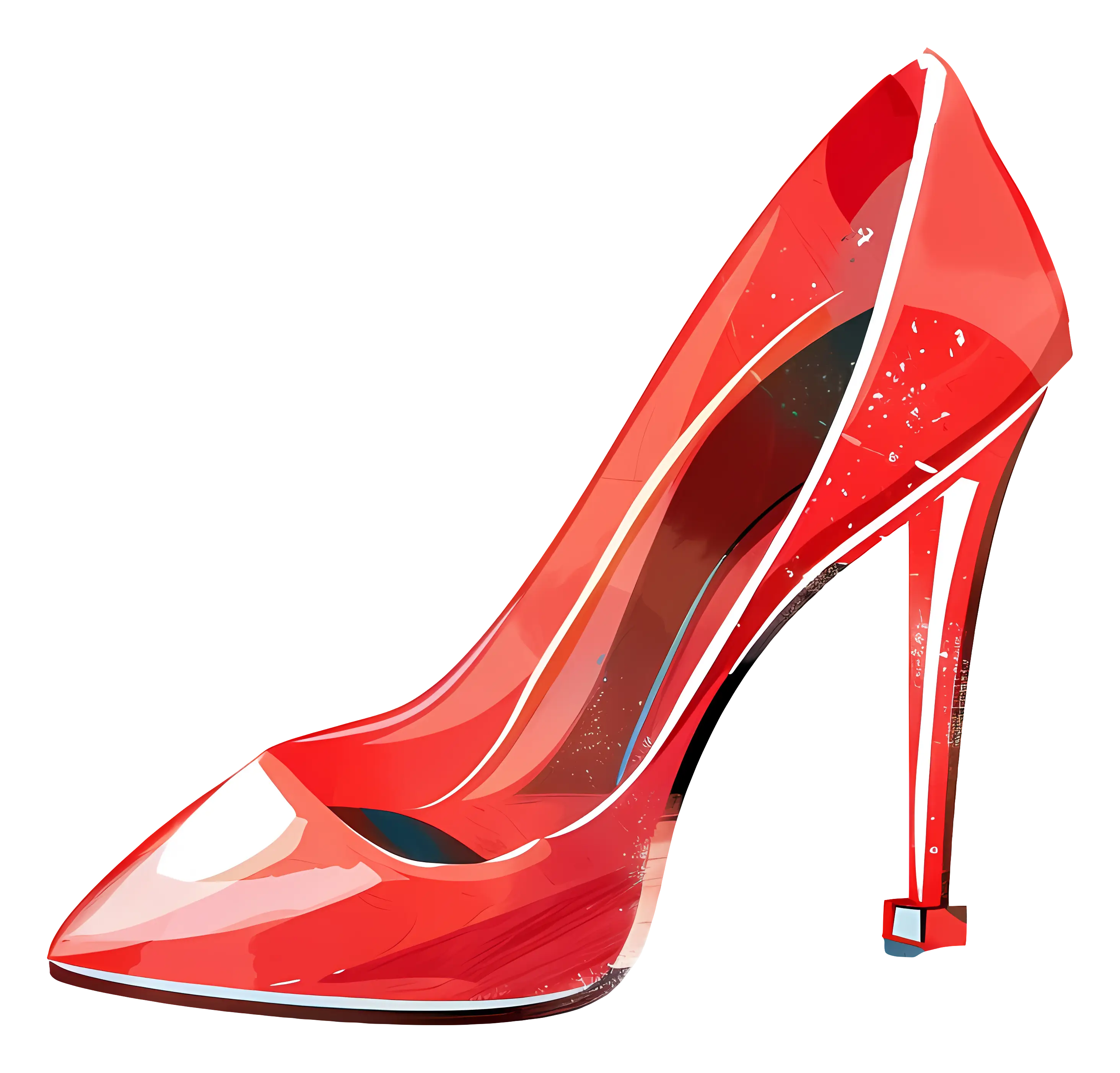 Elegant Black High Heel Shoe