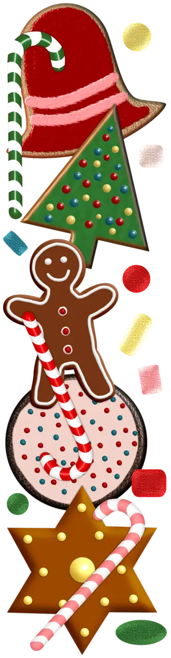 Festive Christmas Cookies with Candy Canes